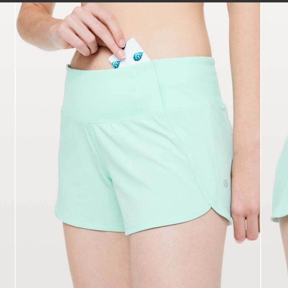 Lululemon Run Times Short‎ II *4" Toothpaste size 2